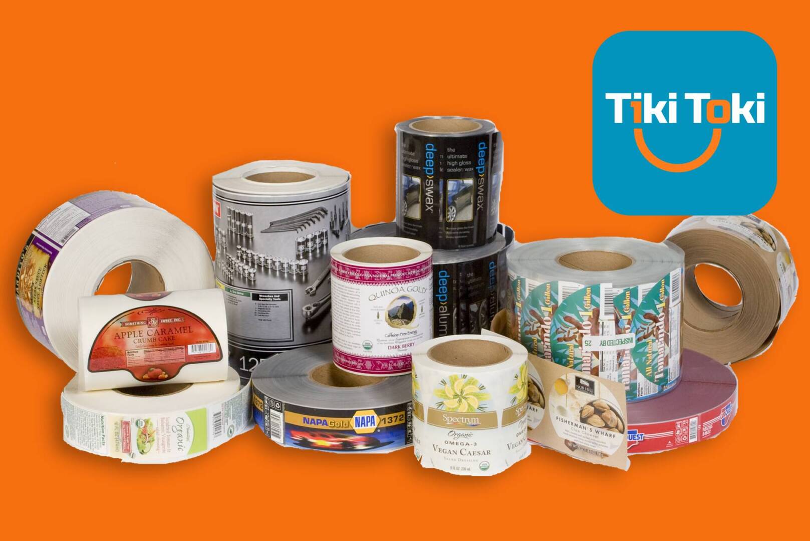 5 samozalepvashti etiketi na rolka self-adhesive labels on a roll